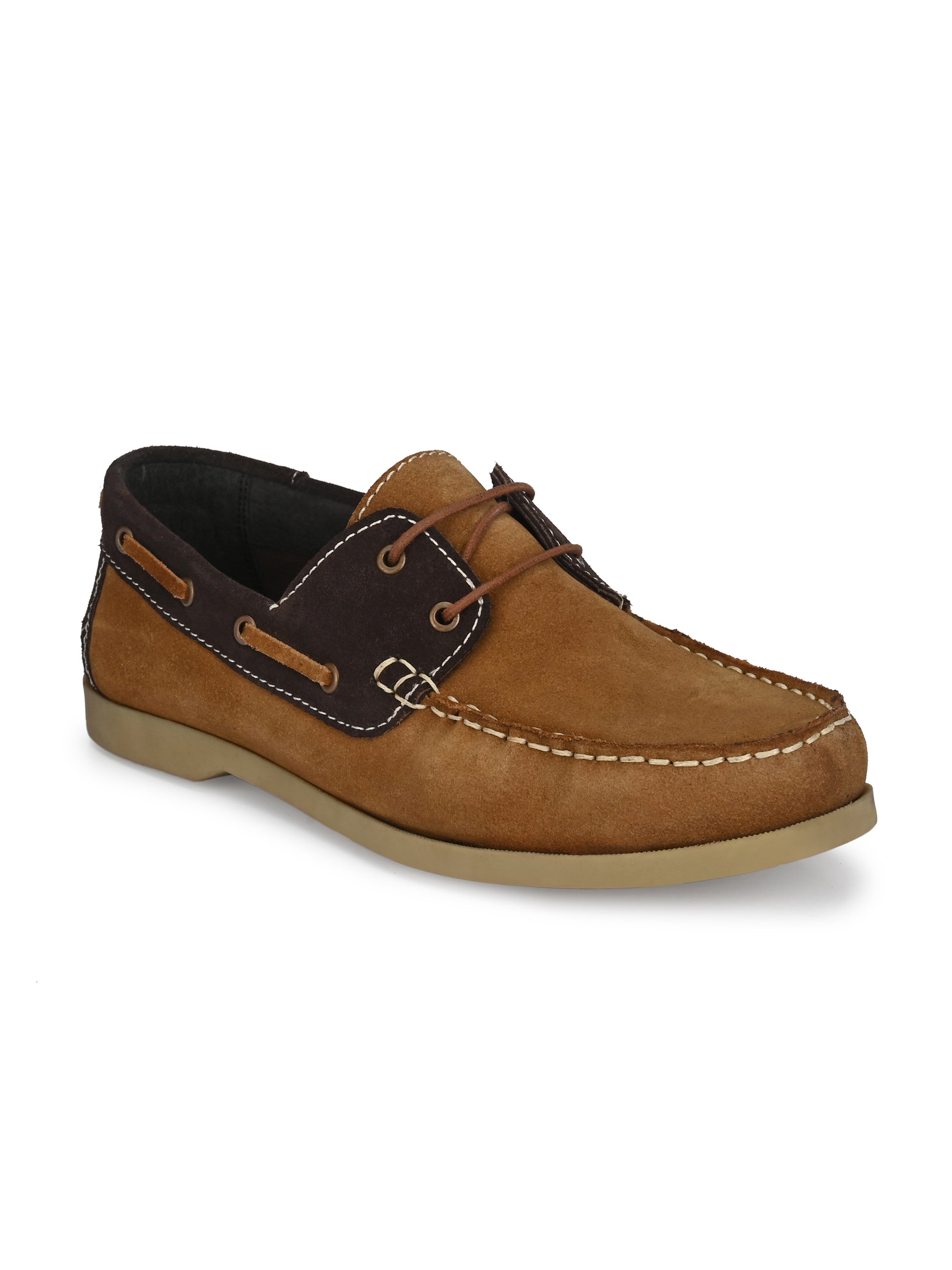 Men's Suede Leather Lace Up Boat Shoe
