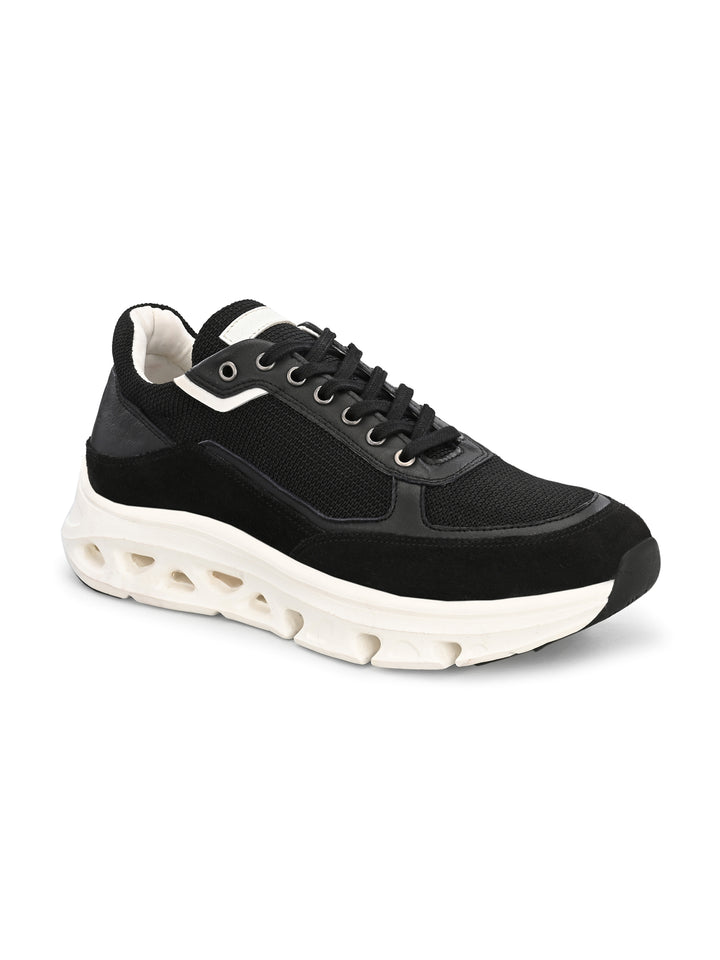 Men's Brown Suede Casual Lace-Up Sneakers