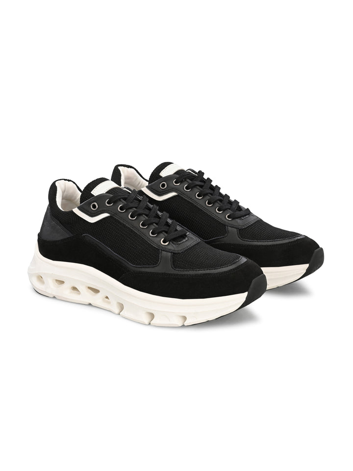 Men's Brown Suede Casual Lace-Up Sneakers