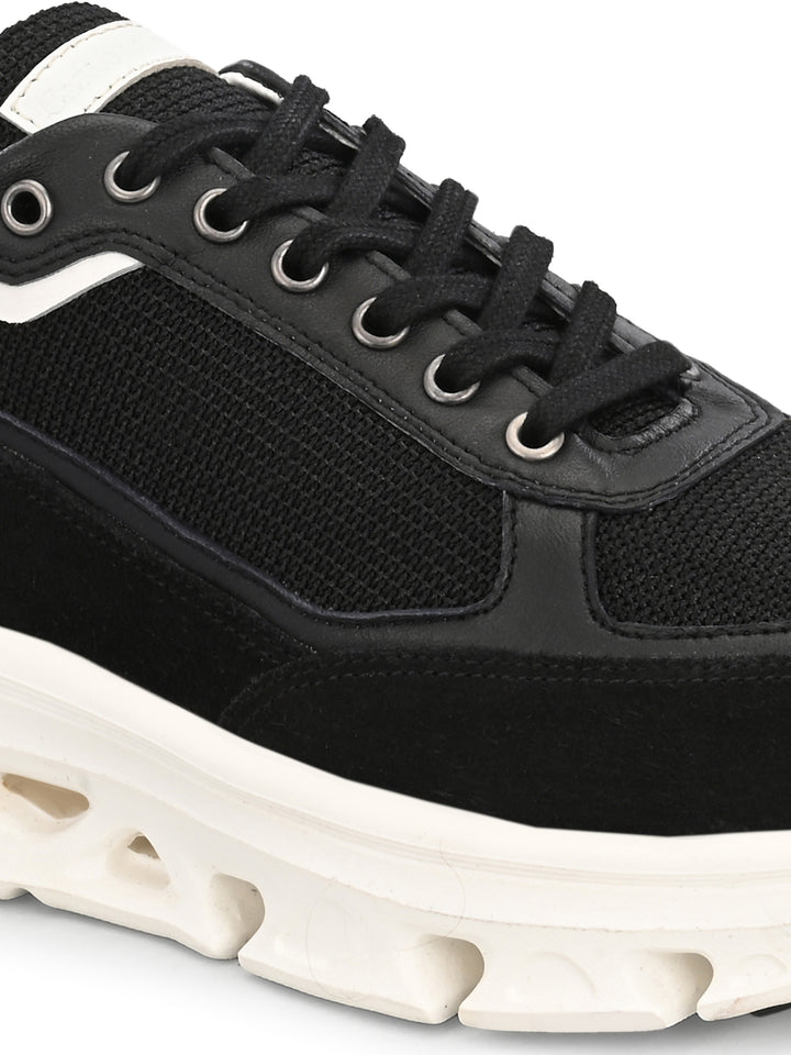 Men's Brown Suede Casual Lace-Up Sneakers