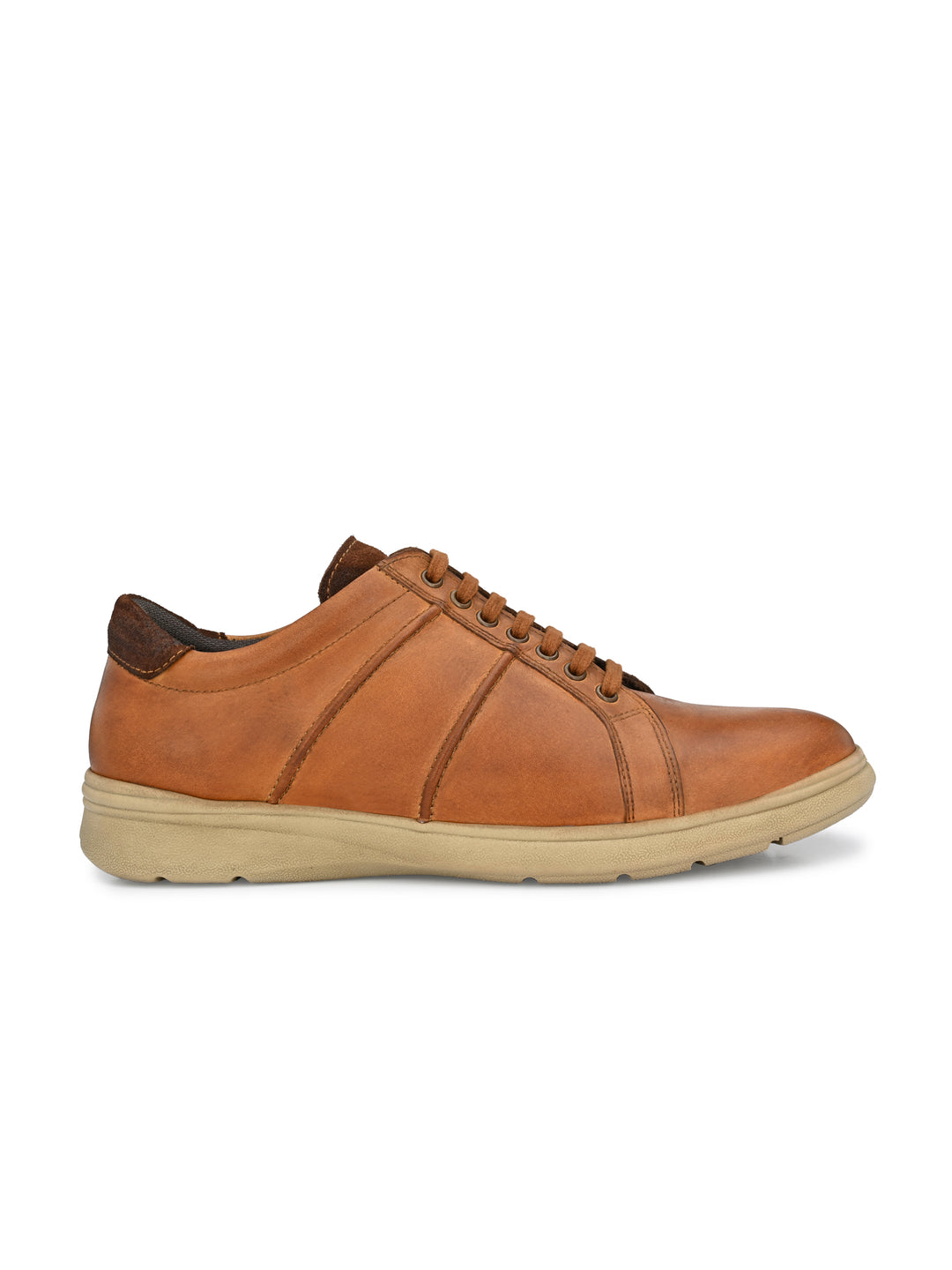 Genuine Leather Lace up Casual Sneaker Shoe