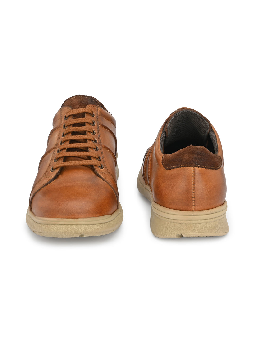 Genuine Leather Lace up Casual Sneaker Shoe