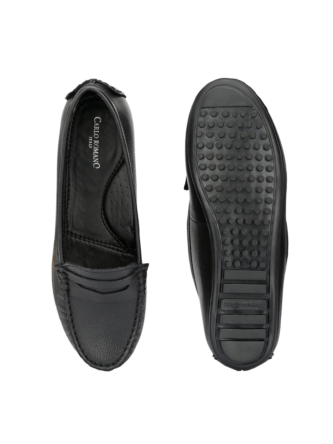 Women's Genuine Milled Leather Casual Loafer Moccasin