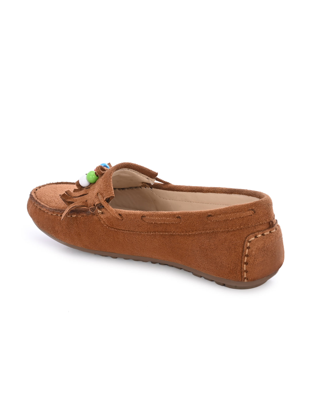 Women Tan Vegan Leather Casual loafer