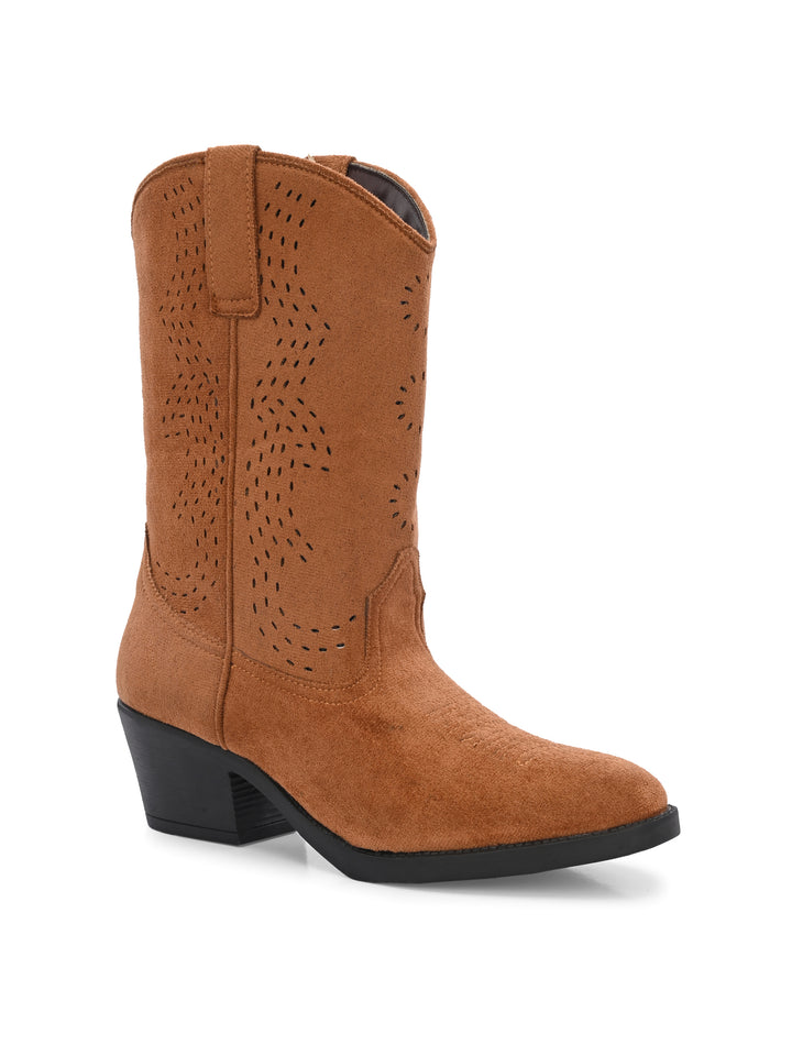 Women Vegan leather long boot