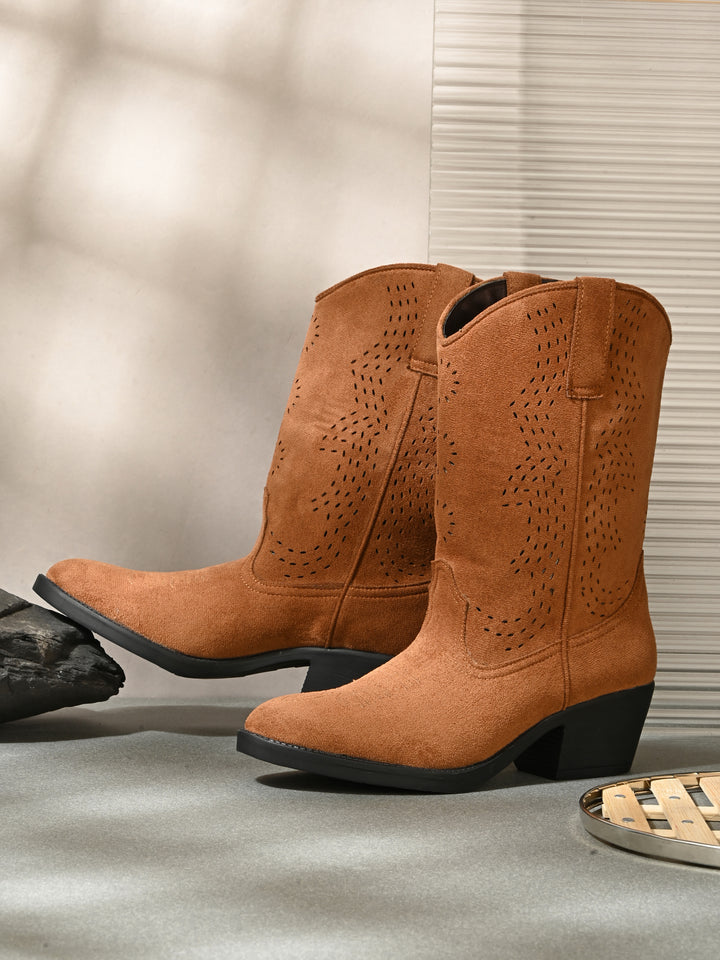Women Vegan leather long boot
