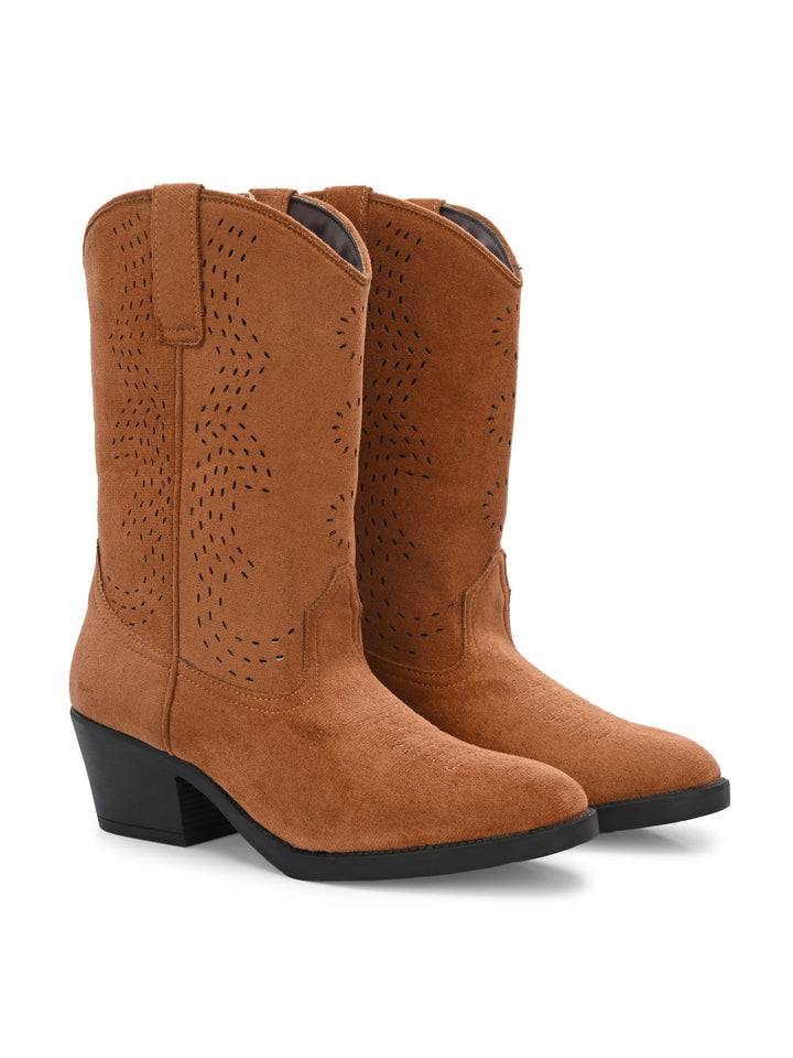 Women Vegan leather long boot
