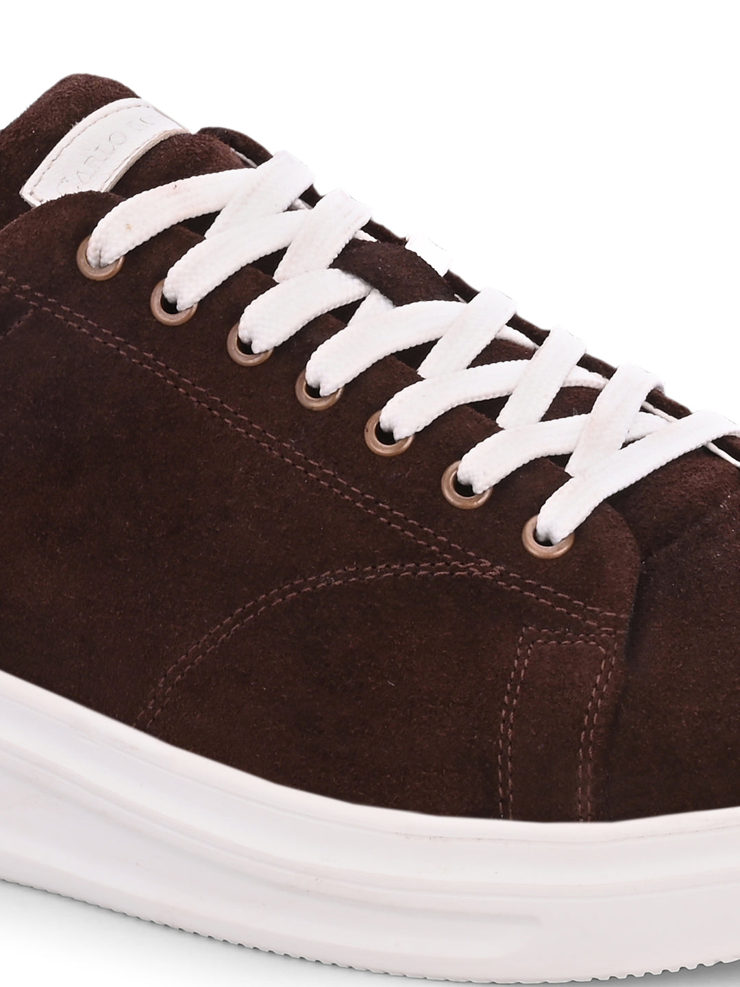 Men's Beige Casual Lace-Up Sneakers