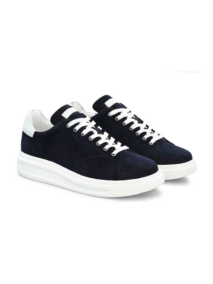 Men's Beige Casual Lace-Up Sneakers