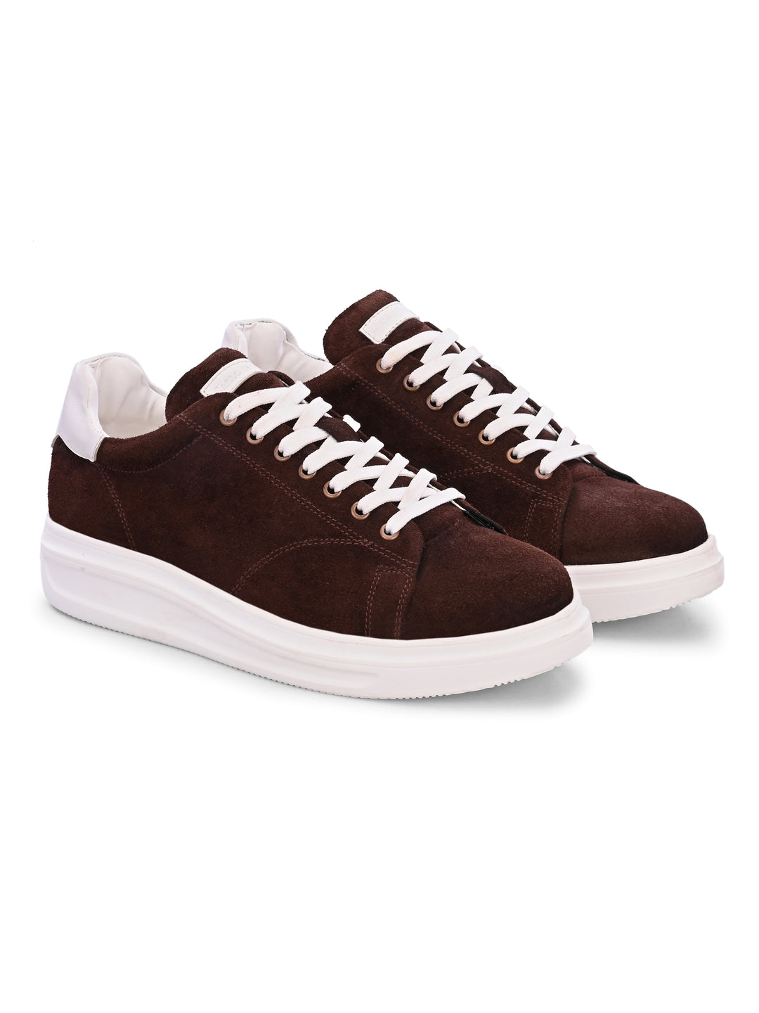 Men's Beige Casual Lace-Up Sneakers
