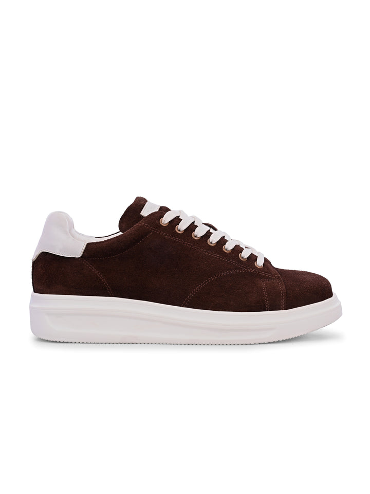Men's Beige Casual Lace-Up Sneakers