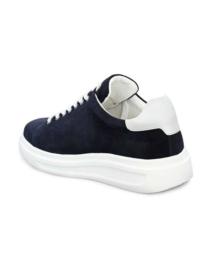 Men's Beige Casual Lace-Up Sneakers