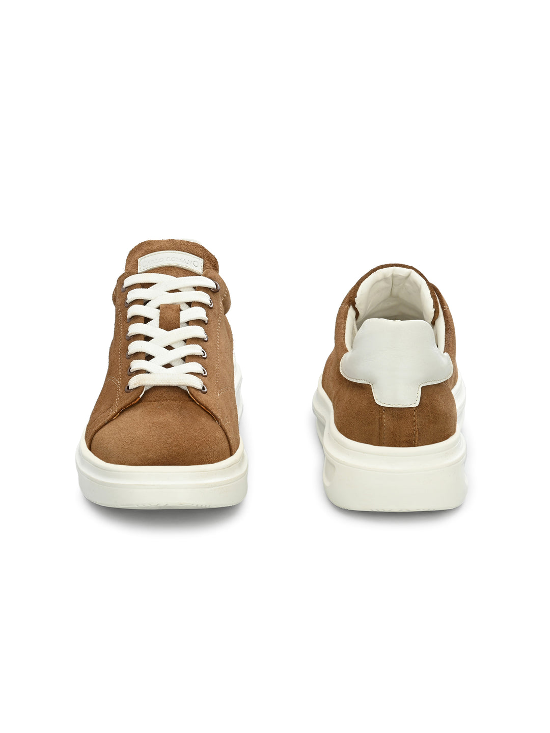 Men's Beige Casual Lace-Up Sneakers