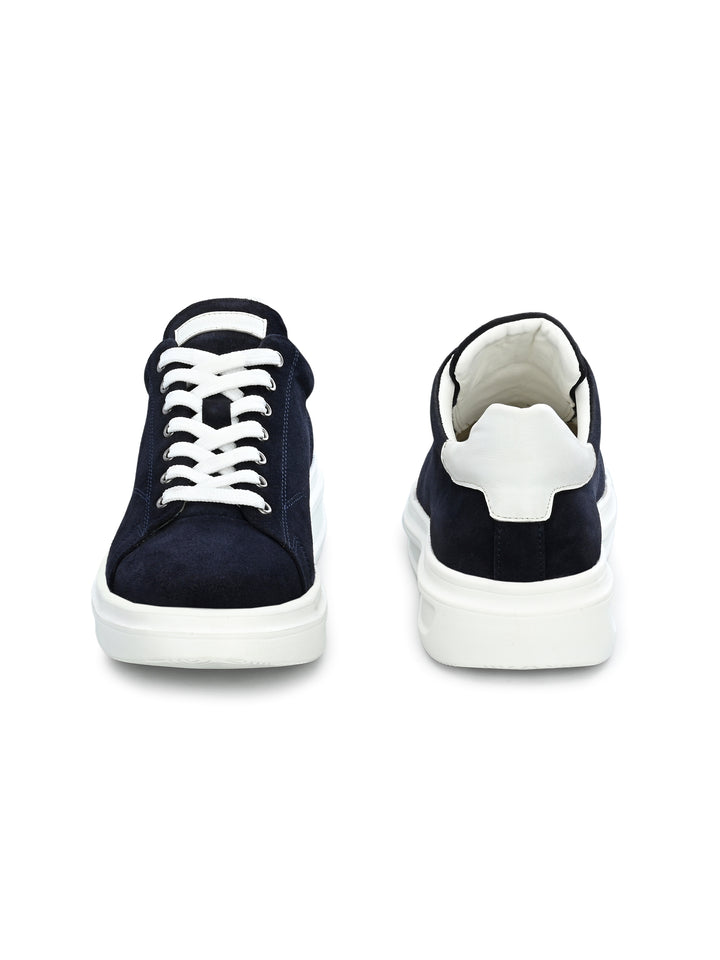 Men's Beige Casual Lace-Up Sneakers