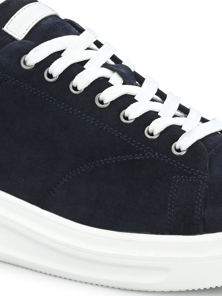 Men's Beige Casual Lace-Up Sneakers