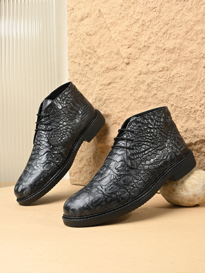 CARLO ROMANO PREMIUM LEATHER ANKLE BOOT FOR MEN