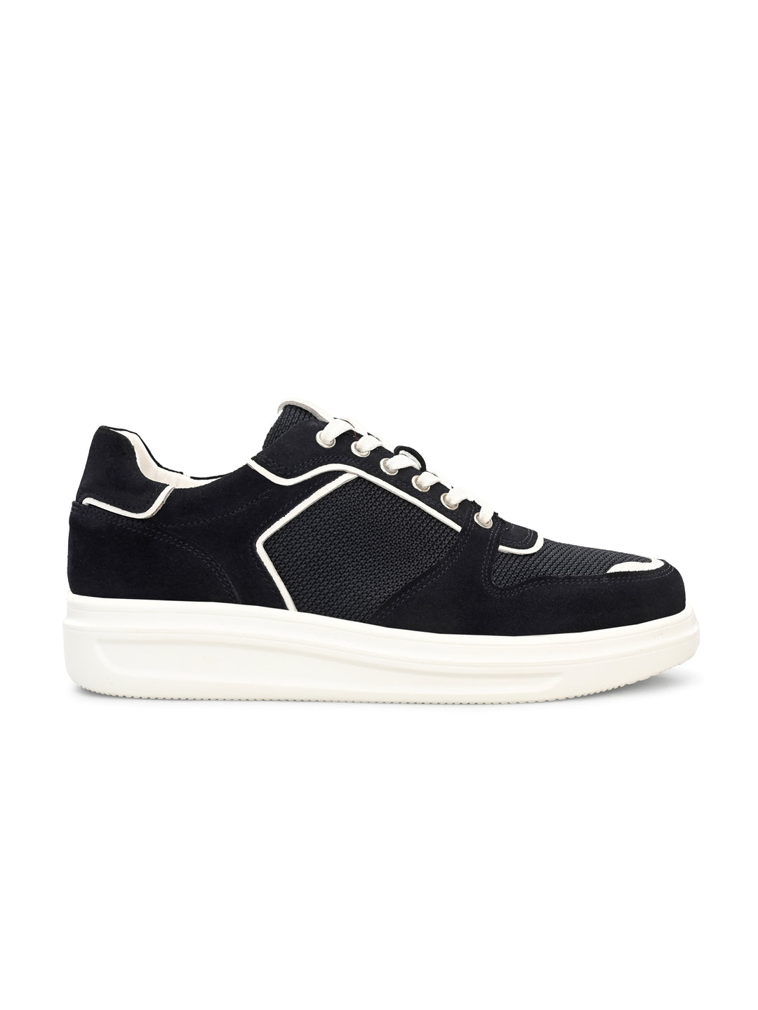 Mens Genuine Leather Lace Up  Casual Sneaker