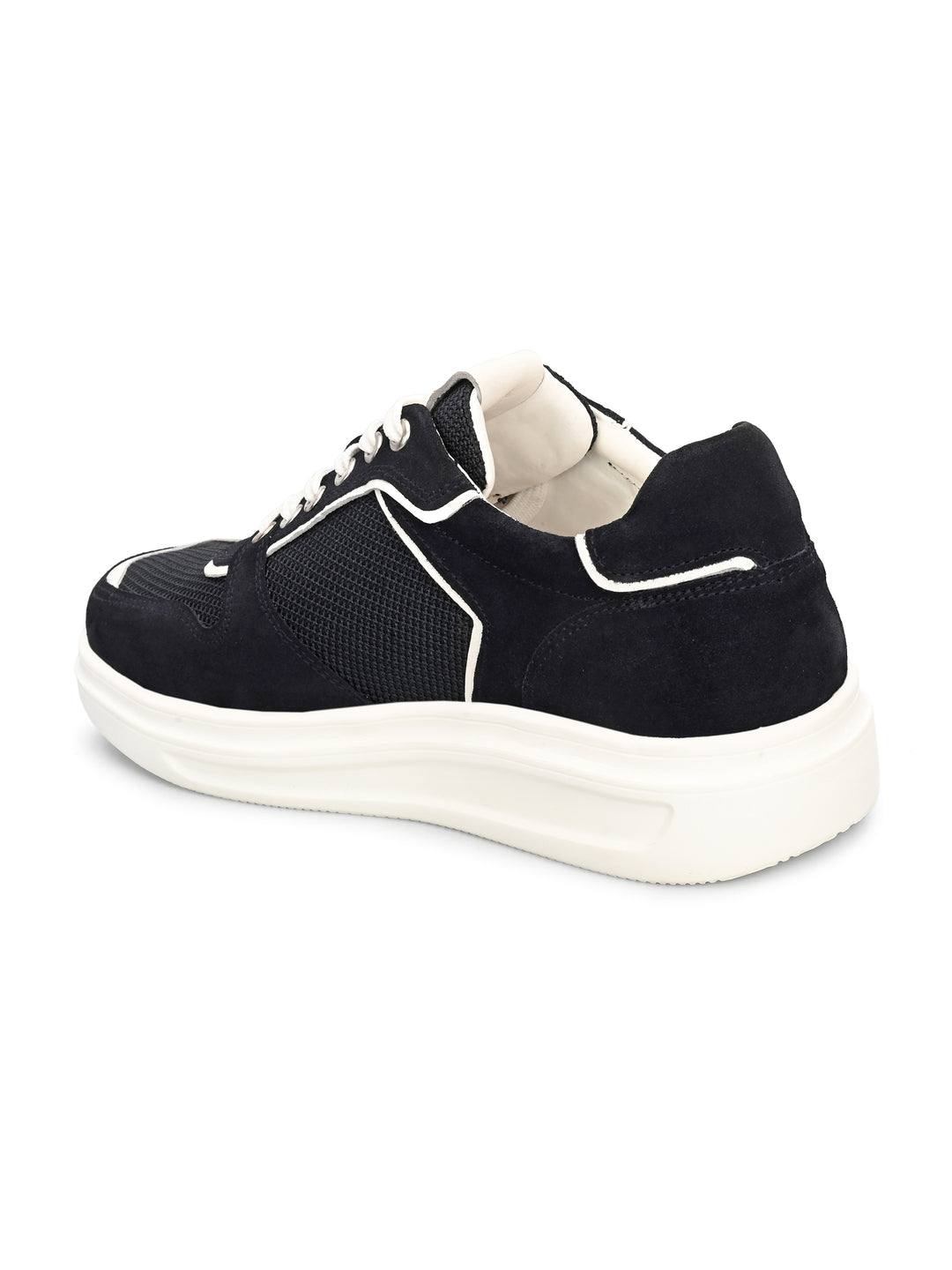 Mens Genuine Leather Lace Up  Casual Sneaker