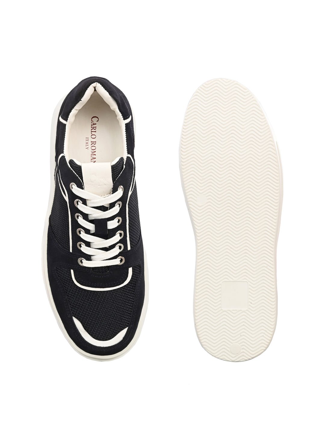 Mens Genuine Leather Lace Up  Casual Sneaker