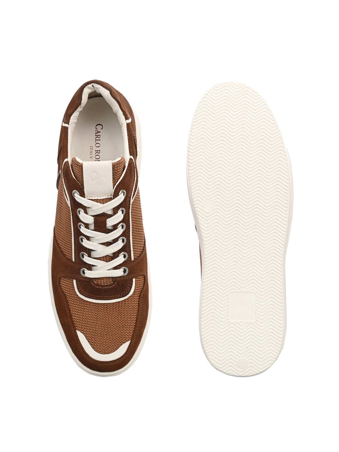 Mens Genuine Leather Lace Up  Casual Sneaker