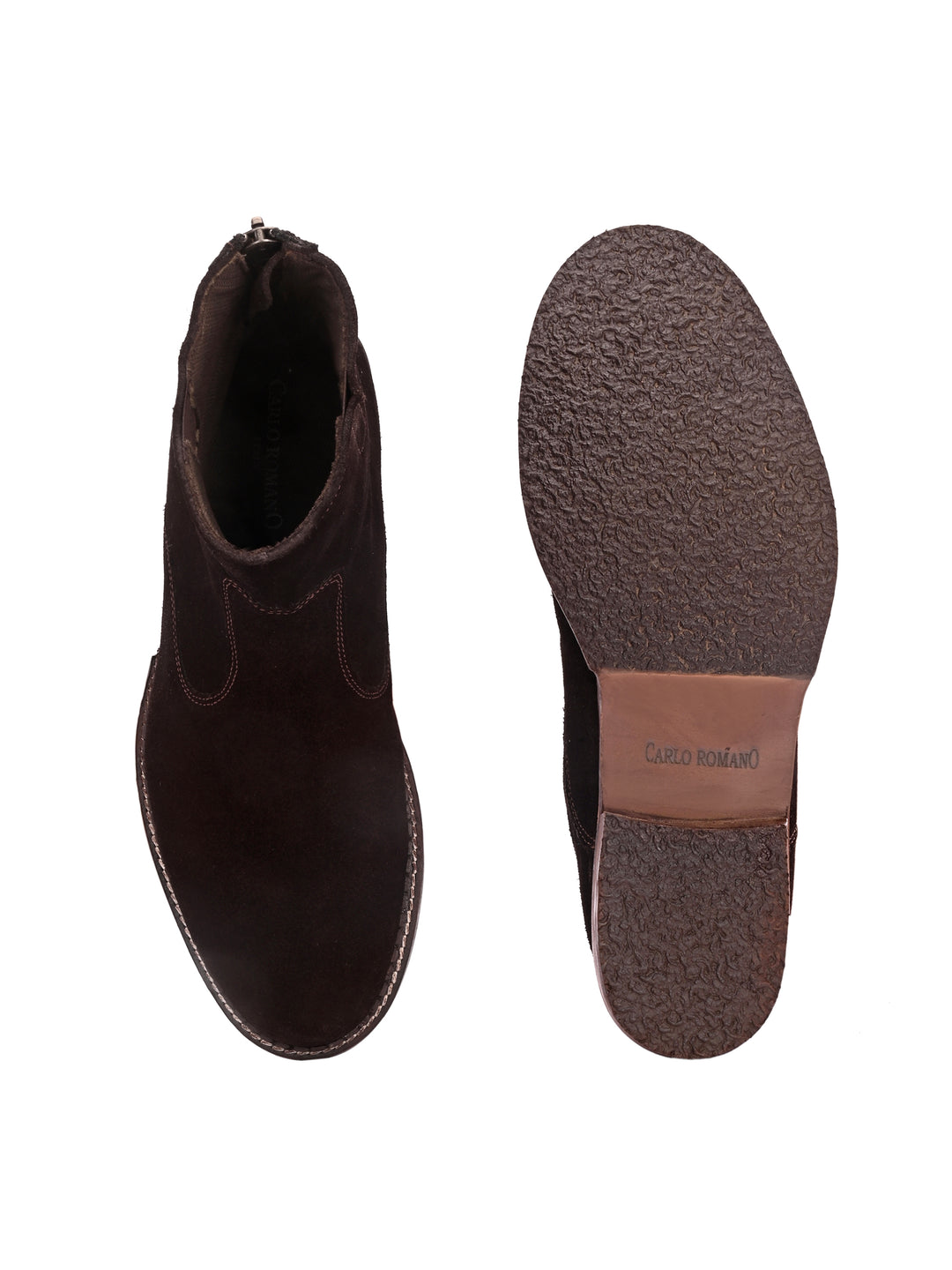 Mens Genuine Leather Side Zip Ankle Boot