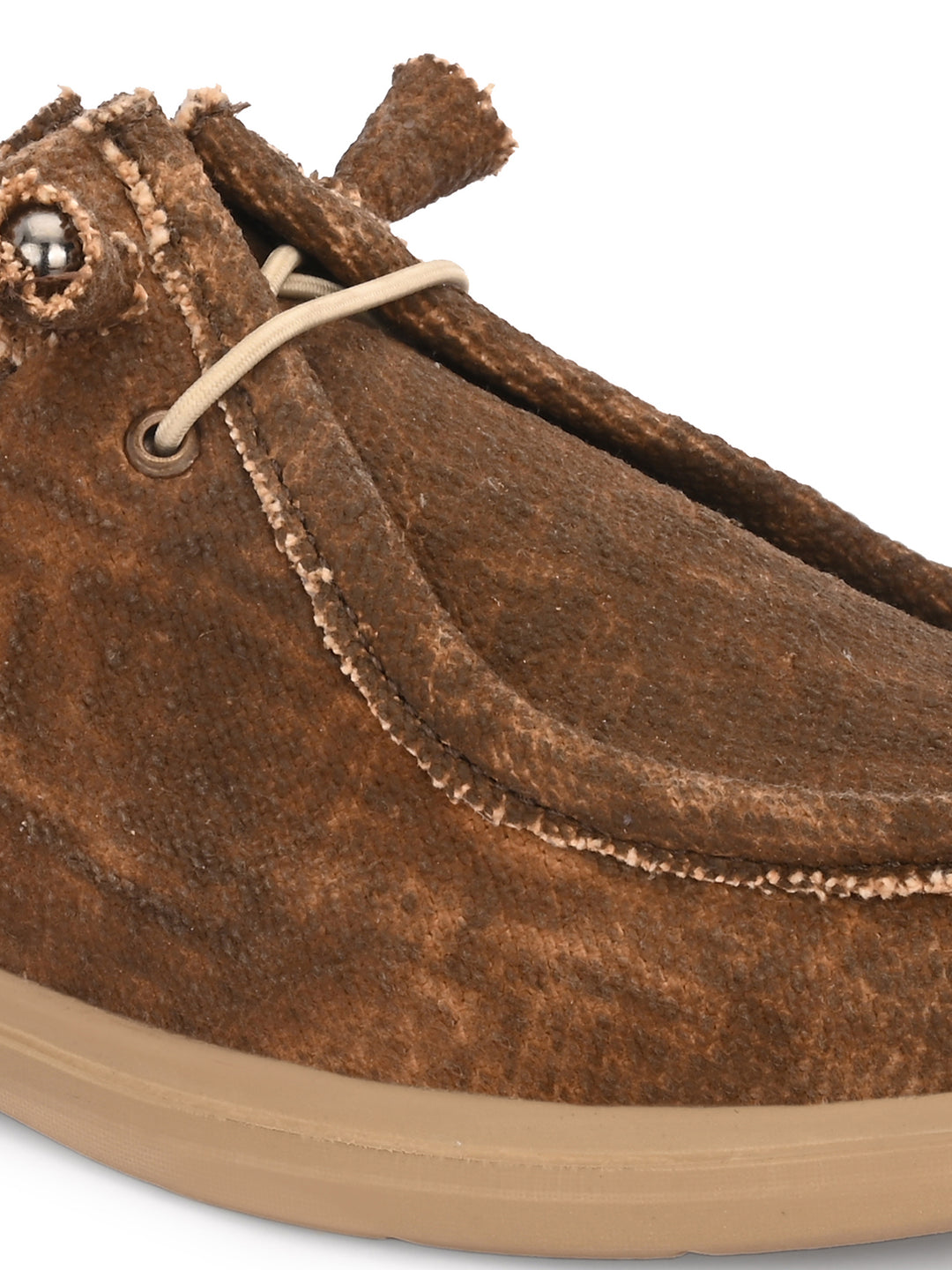 Mens Canvas Fancy Lace Up Sneaker