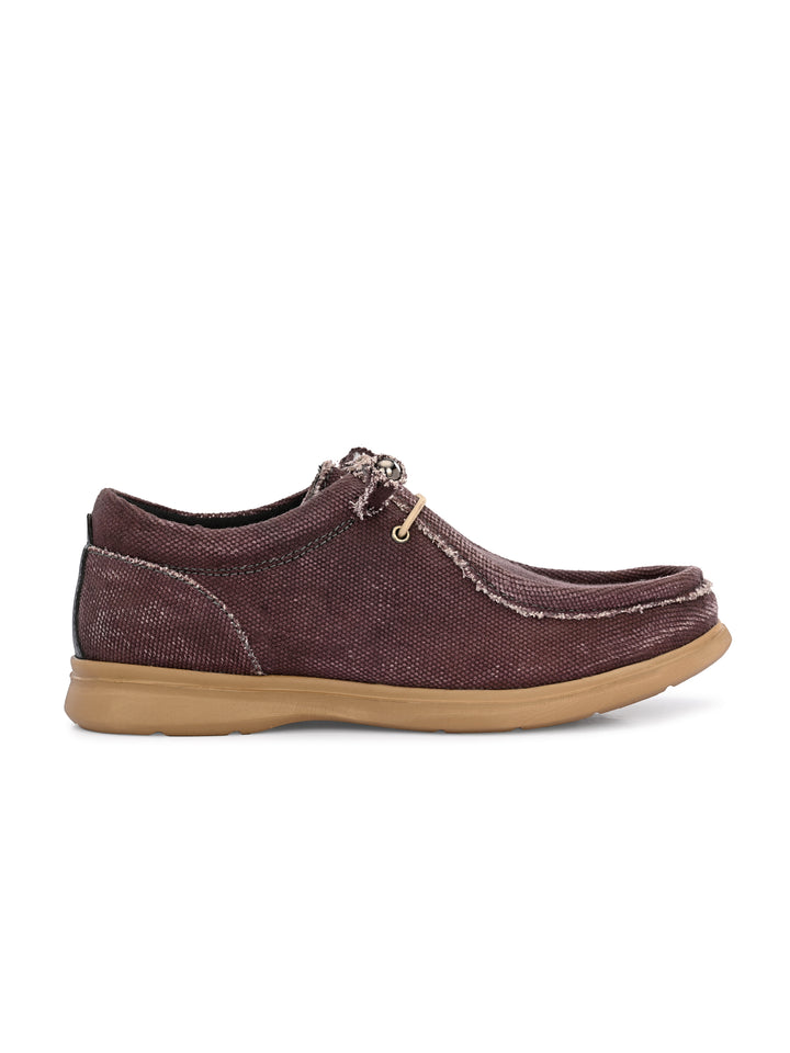 Mens Canvas Fancy Lace Up Sneaker