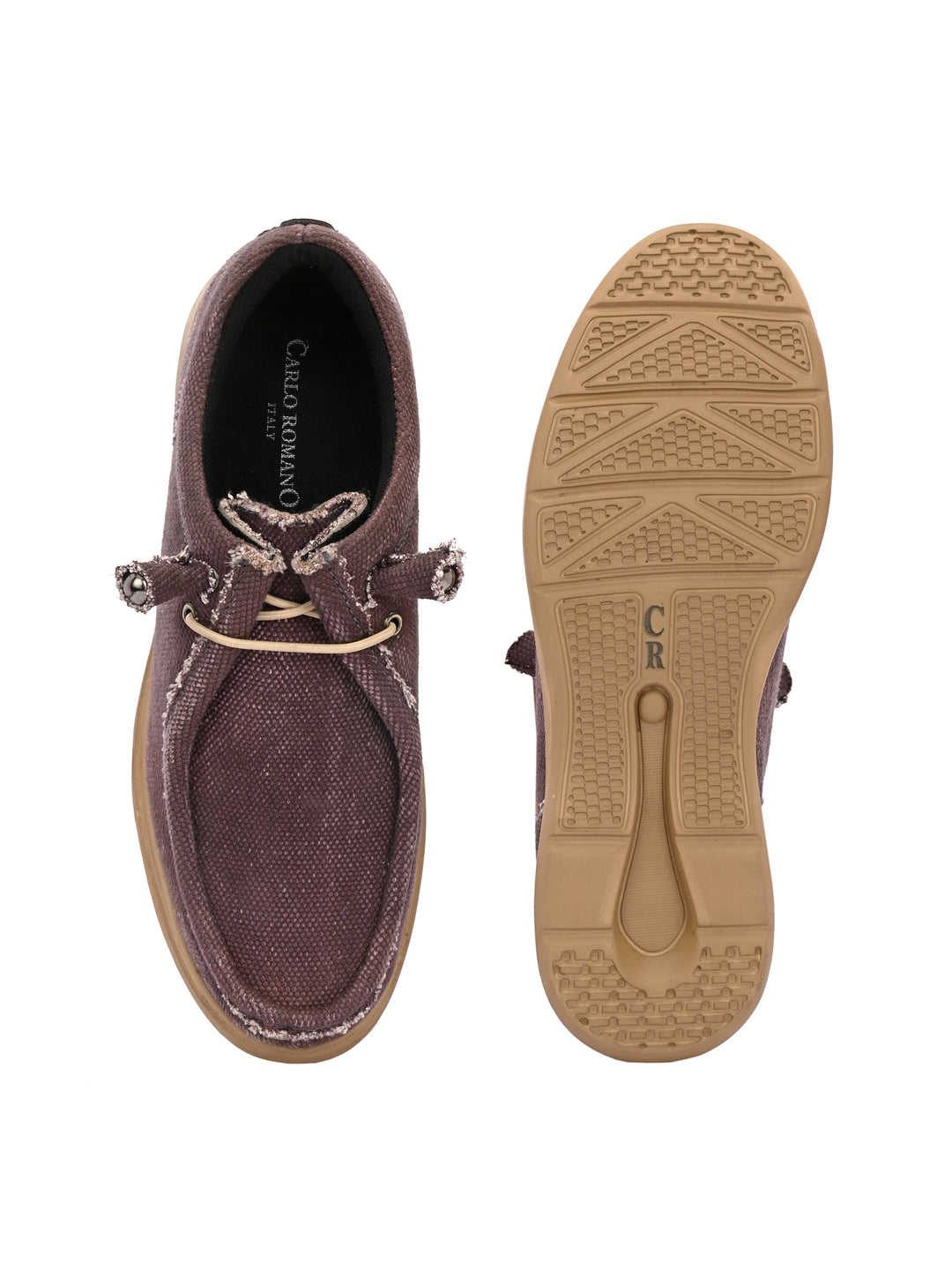 Mens Canvas Fancy Lace Up Sneaker
