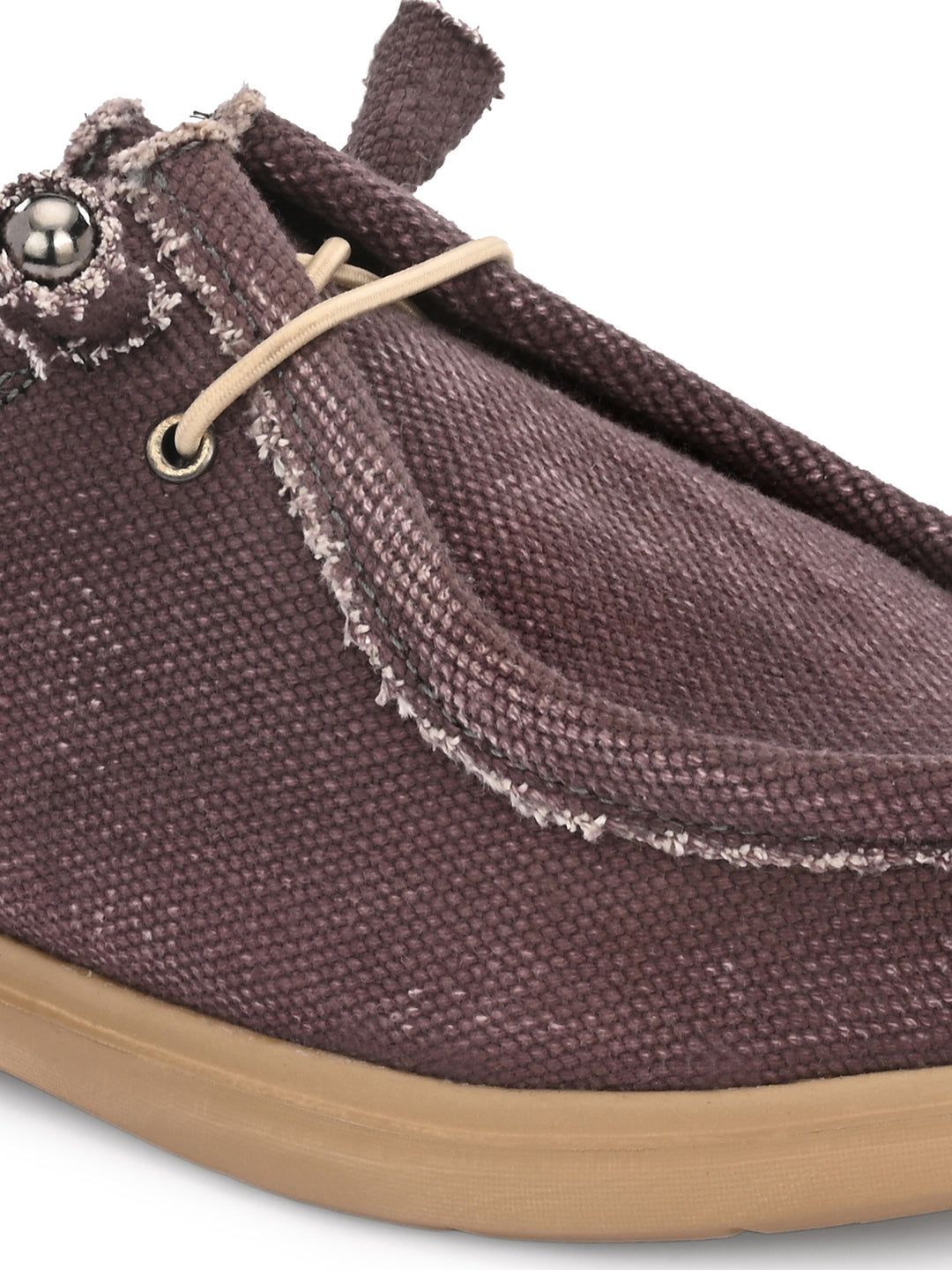 Mens Canvas Fancy Lace Up Sneaker