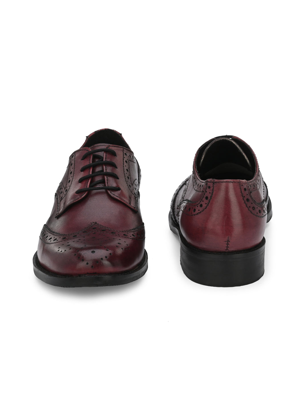 Men's Burnish Leather Formal Brogue Shoe