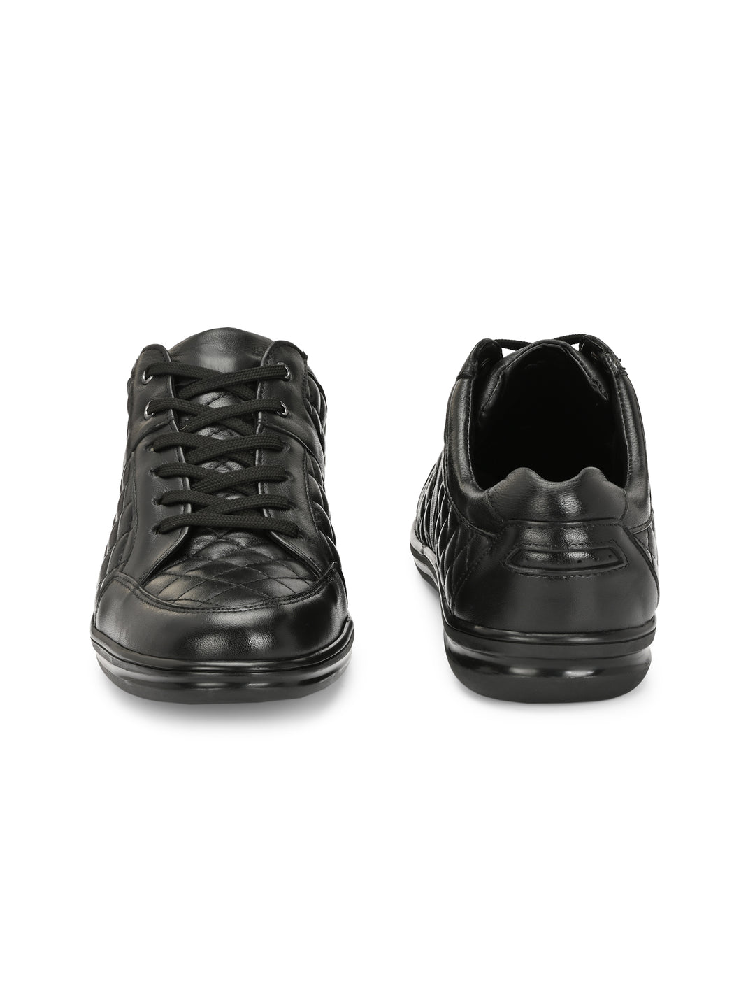 CARLO ROMANO BY WASAN BLACK COLOR  GENUINE LEATHER SNEAKER FOR MEN