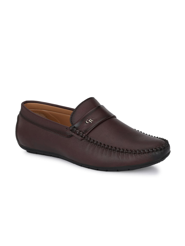 CARLO ROMANO BY WASAN BROWN COLOUR VEGAN LEATHER MOCCASIN SHOE FOR MEN