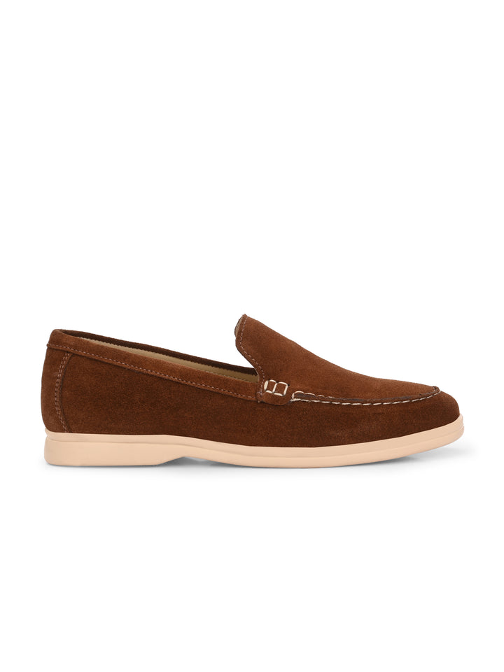 CARLO ROMANO SUEDE LEATHER STYLISH LOAFER SHOES FOR WOMEN