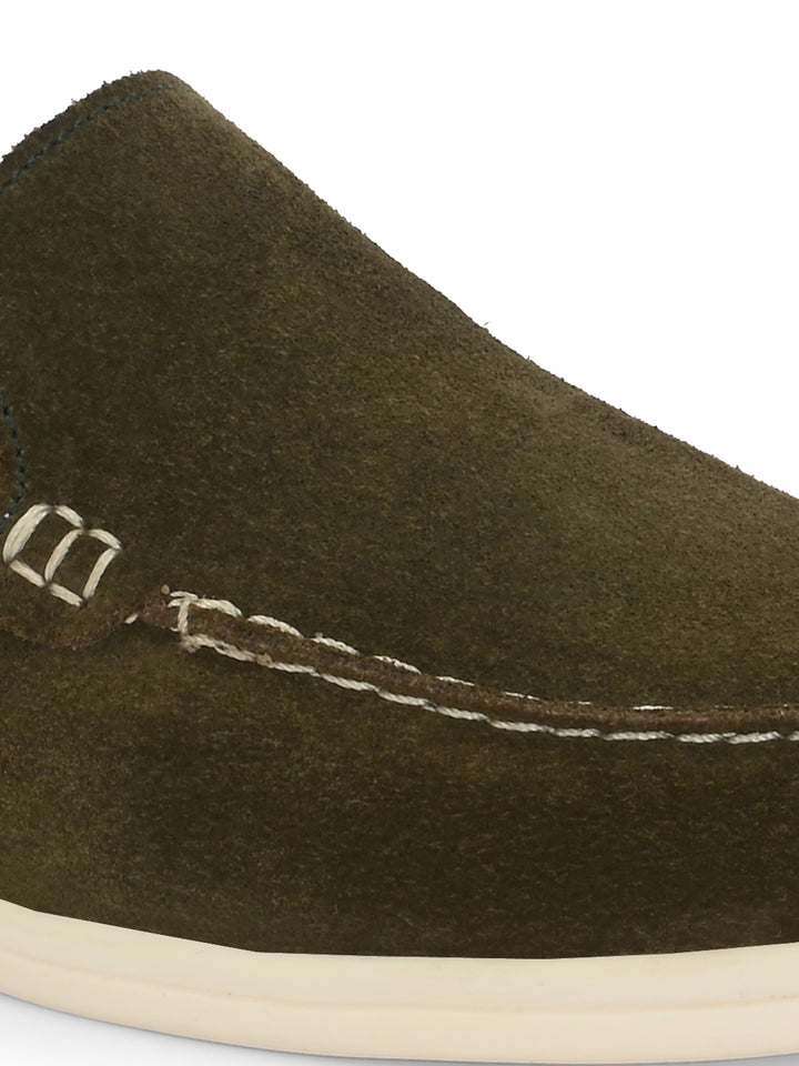 CARLO ROMANO SUEDE LEATHER STYLISH LOAFER SHOES FOR WOMEN