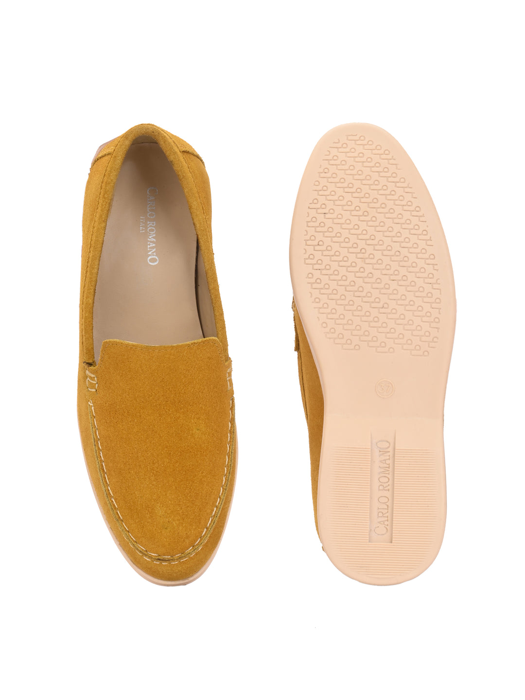CARLO ROMANO SUEDE LEATHER STYLISH LOAFER SHOES FOR WOMEN