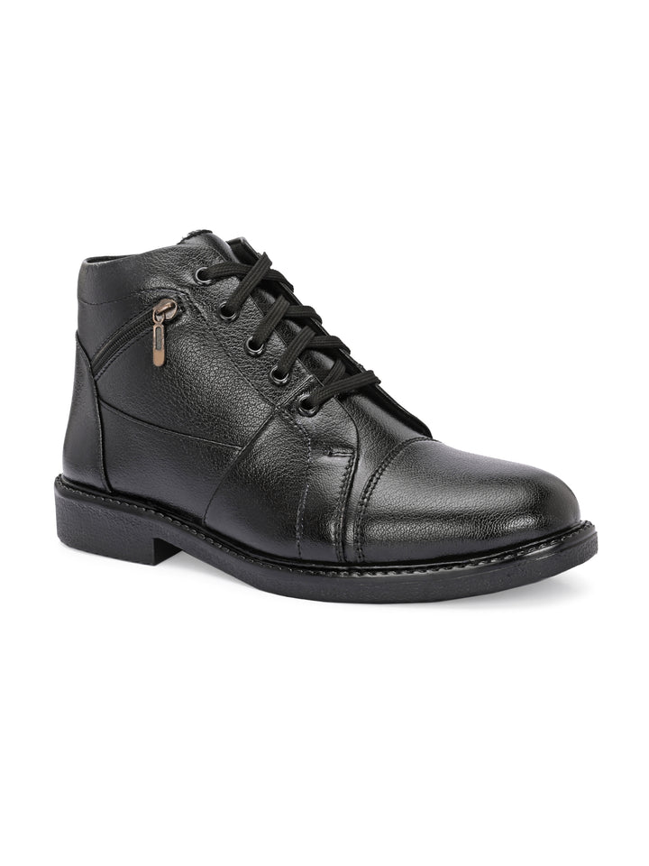 CARLO ROMANO VEGAN LEATHER ANKEL LACE UP BOOT FOR MEN