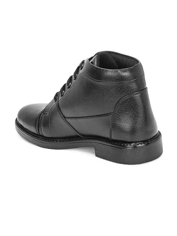 CARLO ROMANO VEGAN LEATHER ANKEL LACE UP BOOT FOR MEN