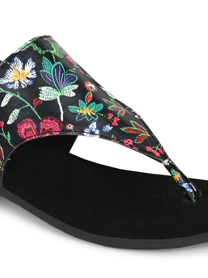 CARLO ROMANO VEGAN LEATHER FLAT SANDAL FOR WOMEN