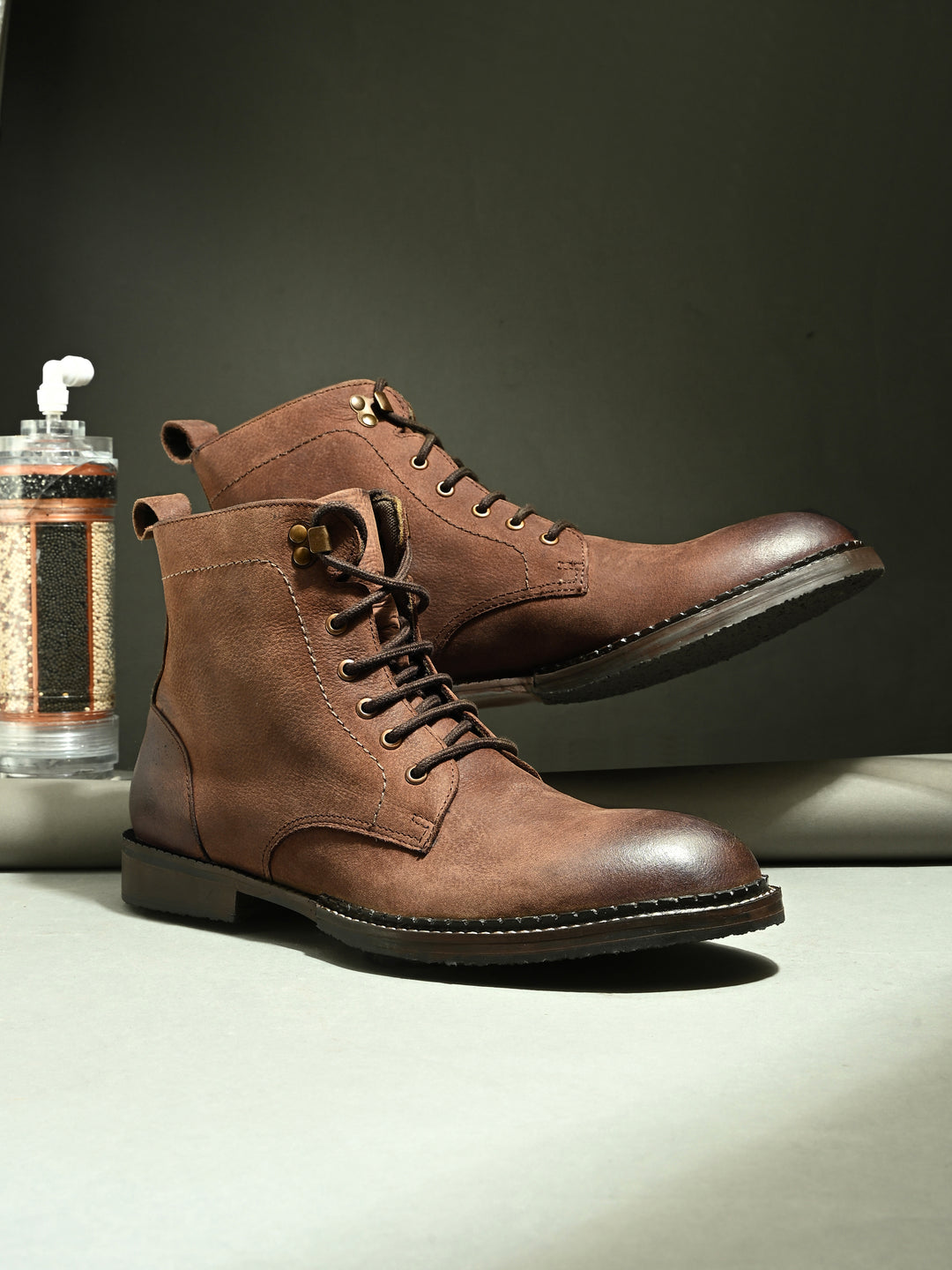 Mens Genuine Leather Ankle Boot
