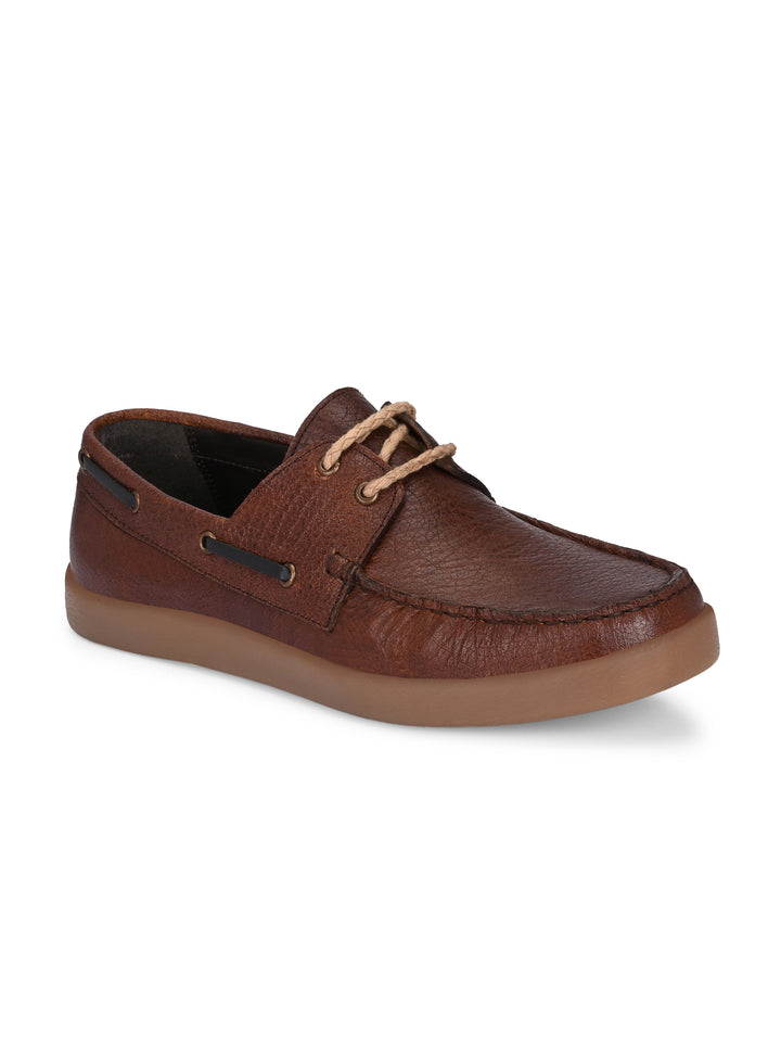 CARLO ROMANO GENUINE LEATHER BOAT SHOE FOR MEN