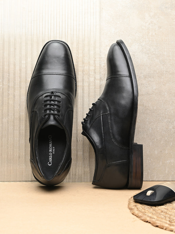 CARLO ROMANO GENUINE LEATHER LACE UP SHOE FOR MEN