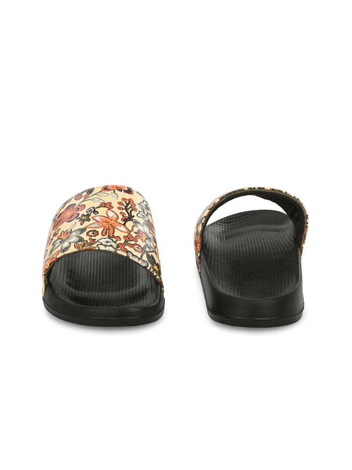 Womens Vegan Leather Sliders
