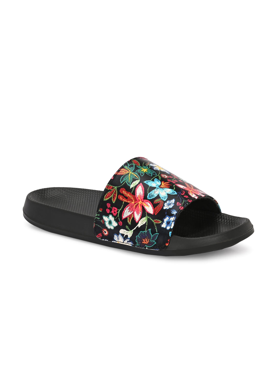 Womens Vegan Leather Sliders
