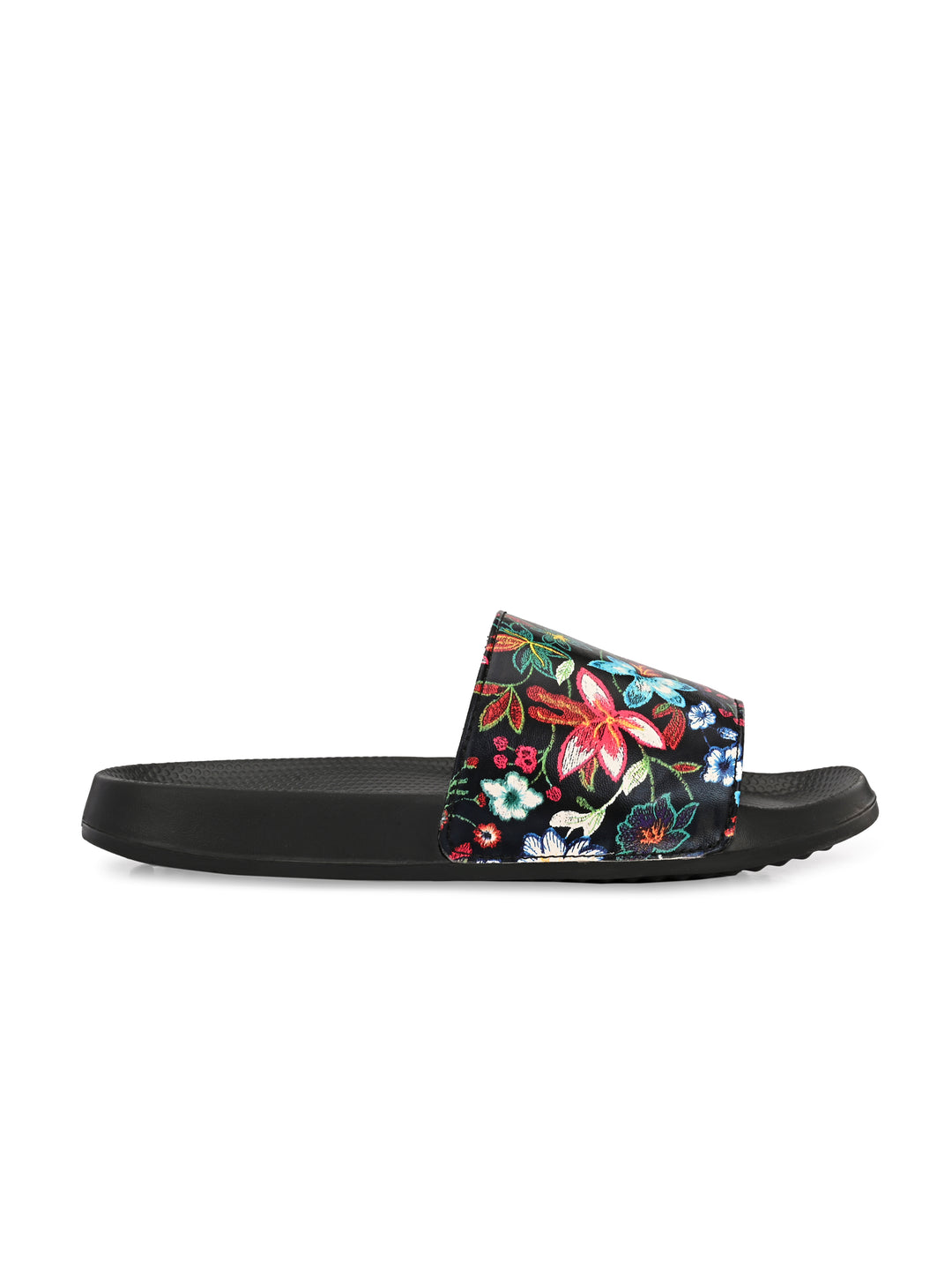 Womens Vegan Leather Sliders