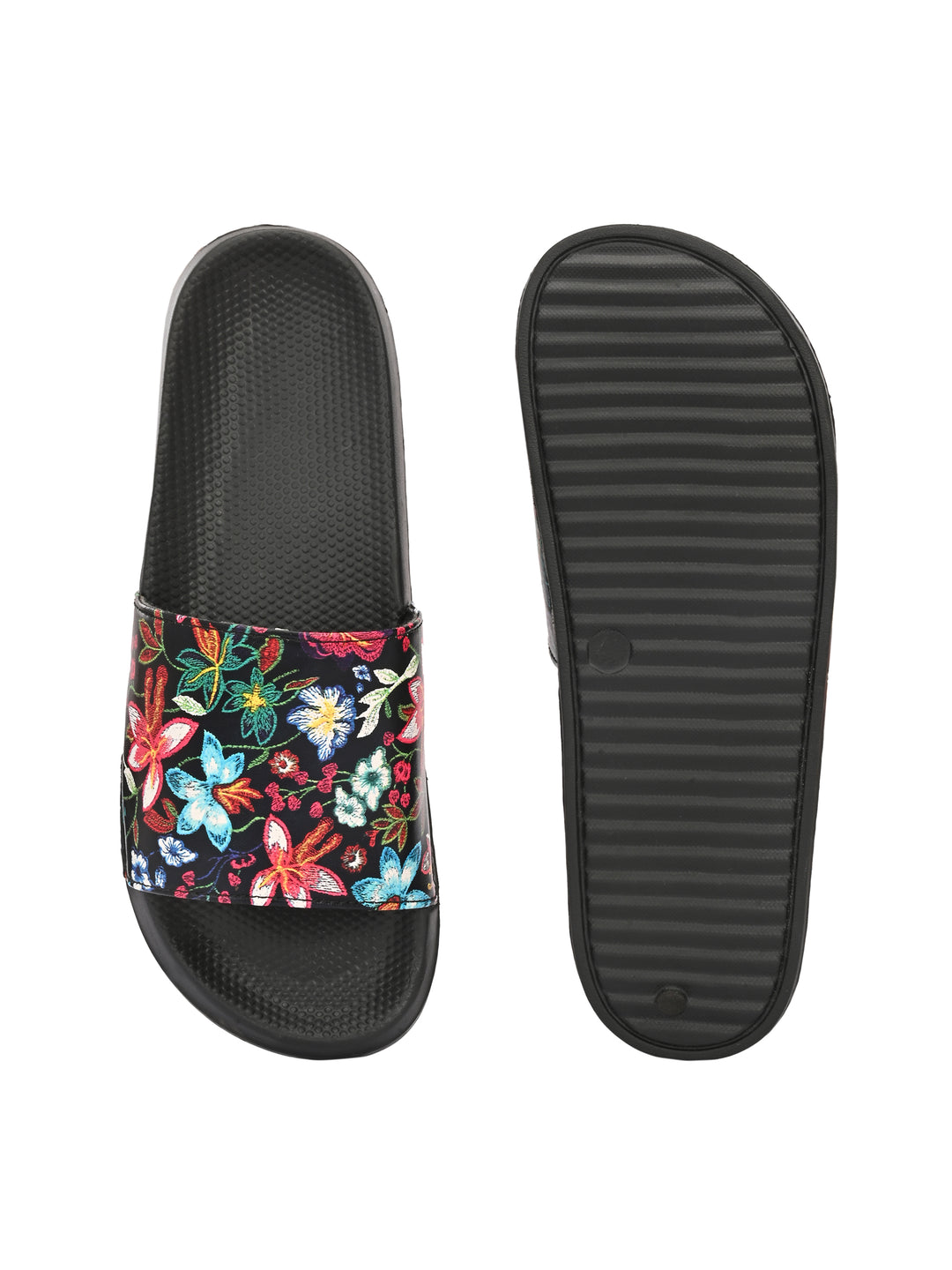 Womens Vegan Leather Sliders