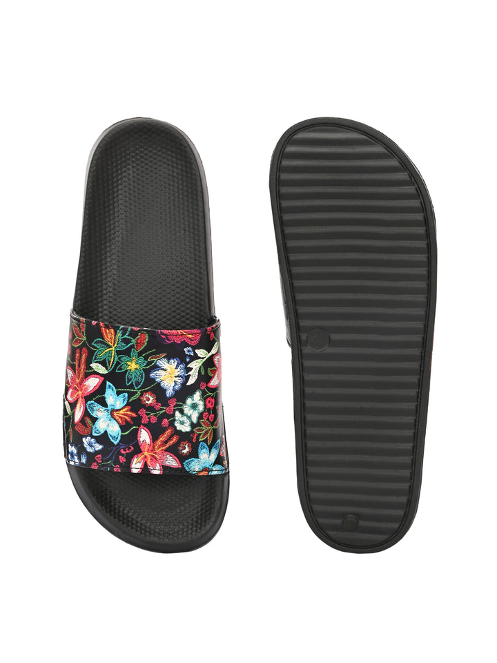 Womens Vegan Leather Sliders