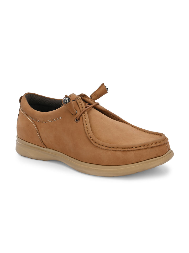 Mens Nubuck leather casual lace up sneaker
