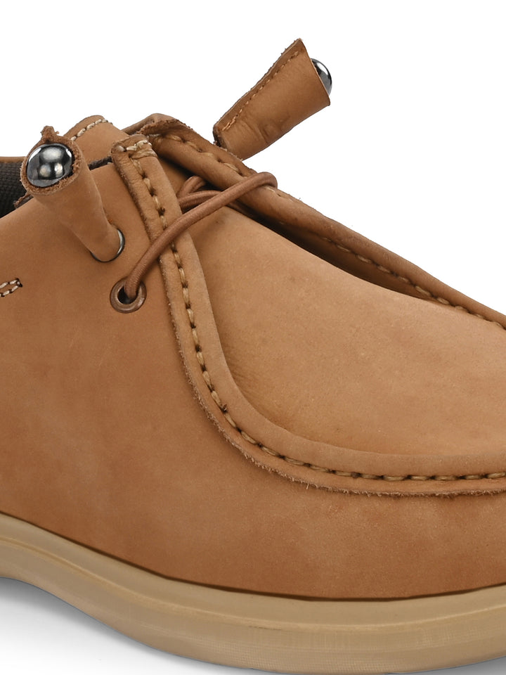 Mens Nubuck leather casual lace up sneaker