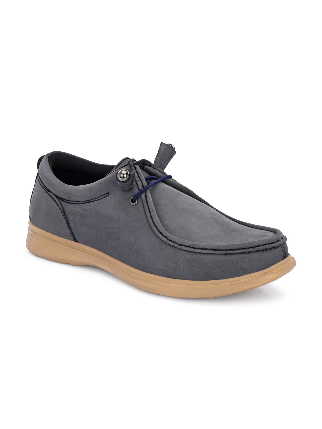 Mens Nubuck leather casual lace up sneaker