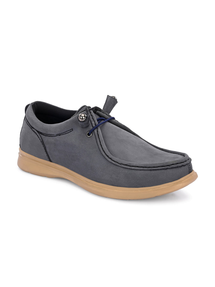 Mens Nubuck leather casual lace up sneaker